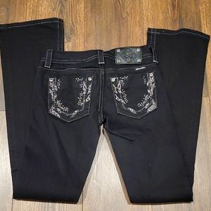 New Miss me boot cut black jeans sz 25